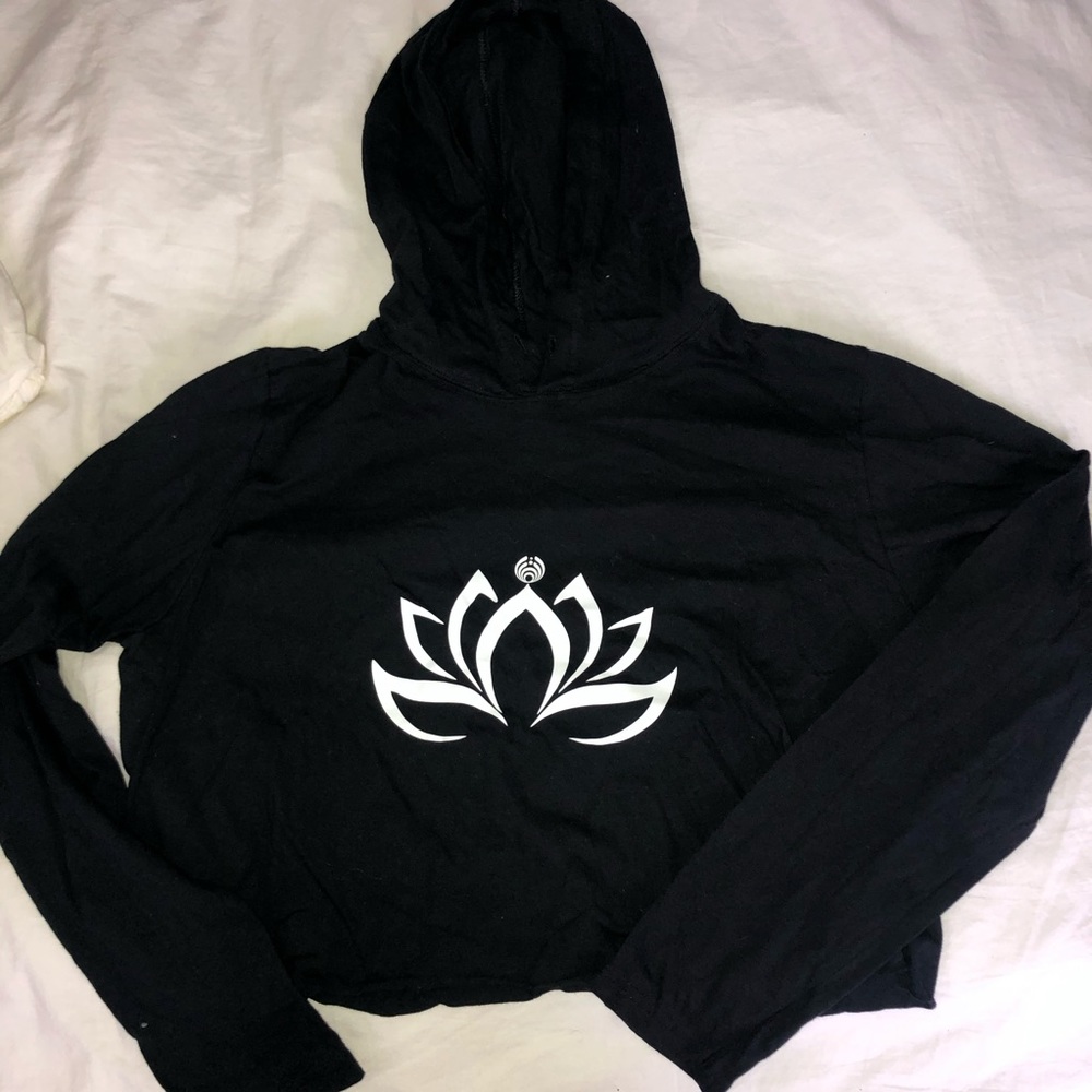 Bassnectar cropped lotus hoodie!